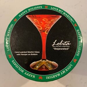 Lolita “Bejeweled” Martini Glass NIB
